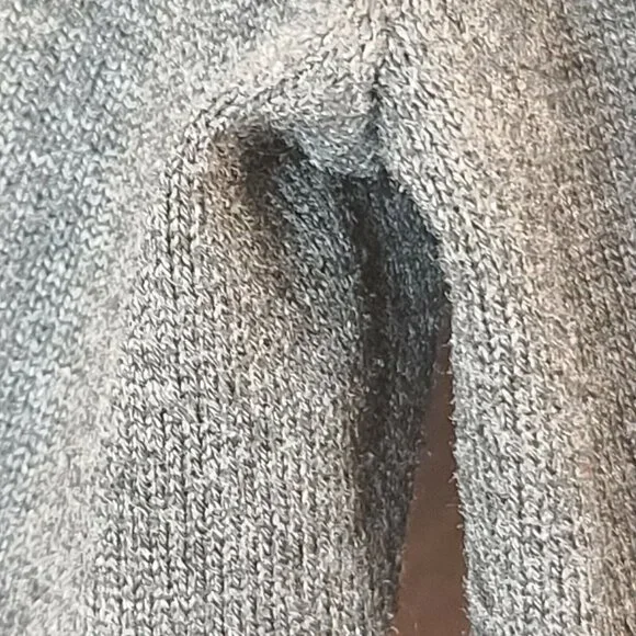 Carolyn Taylor Sweater Women Small Gray Full Zip Casual Work Everyday Basic - Picture 11 of 12